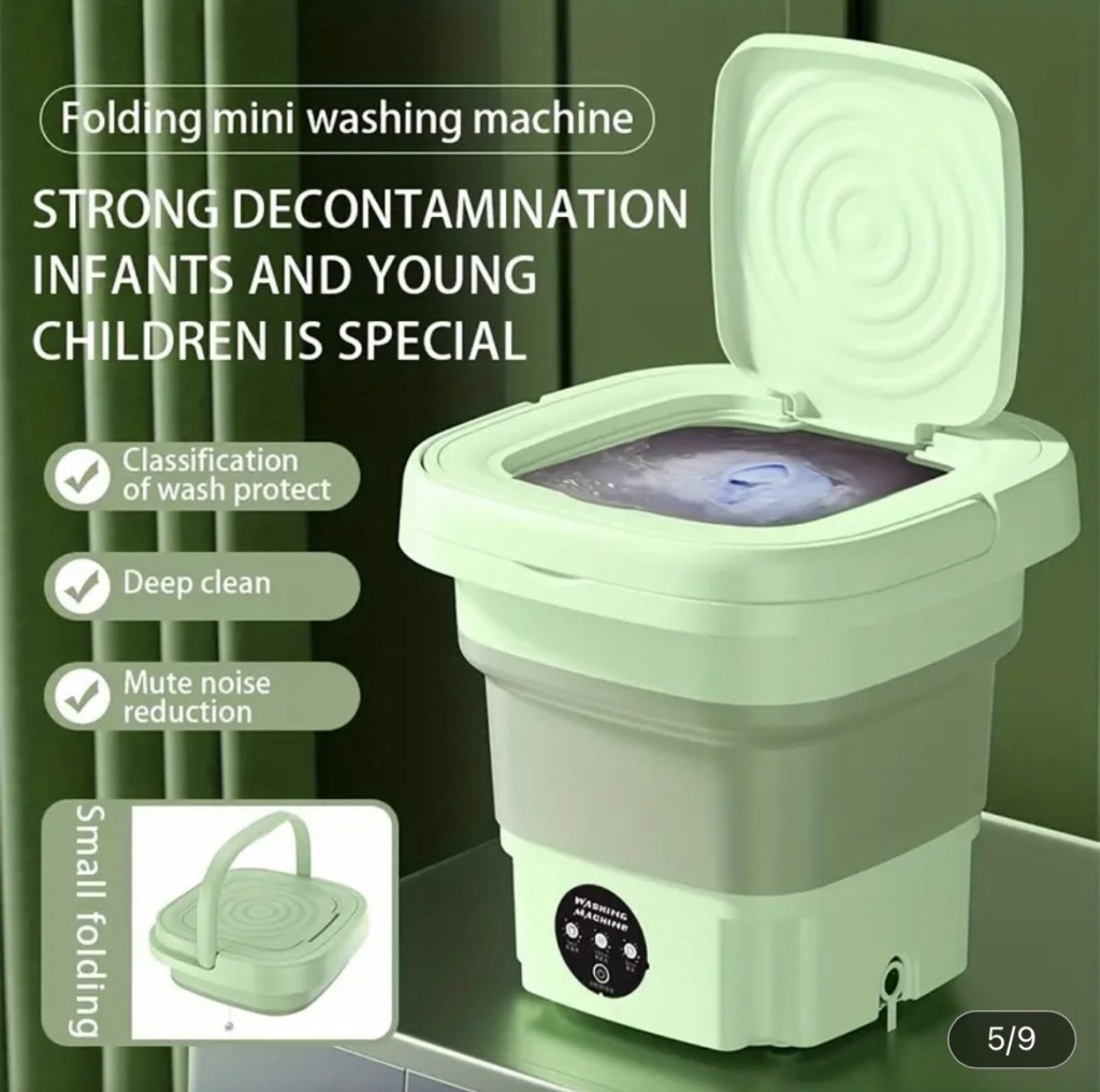 Struggling with Laundry While Traveling? Discover the Portable Mini Folding Washing Machine That Saves Time and&nbsp;Space!