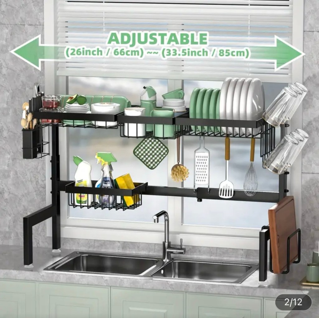 Struggling with Kitchen Clutter? Discover How This Over-Sink Dish Drying Rack Can Save You Space and&nbsp;Sanity!